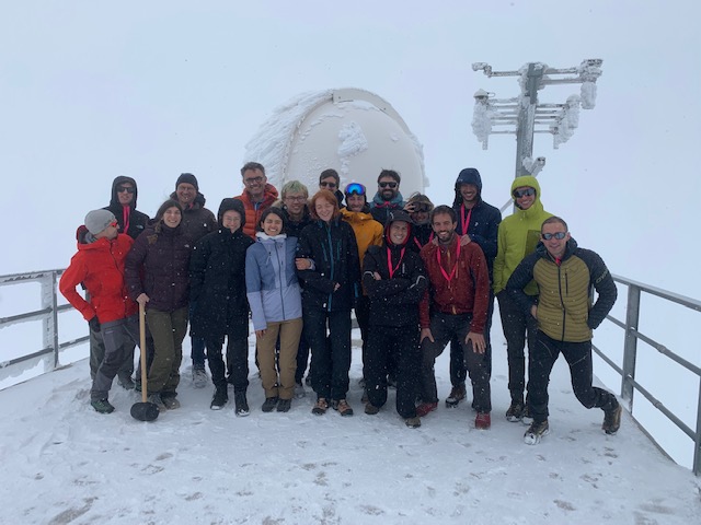 #RIVER_epfl visits high-altitude research station #HFSJG at #Jungfraujoch. What a great team, even at 3454 m a.s.l!