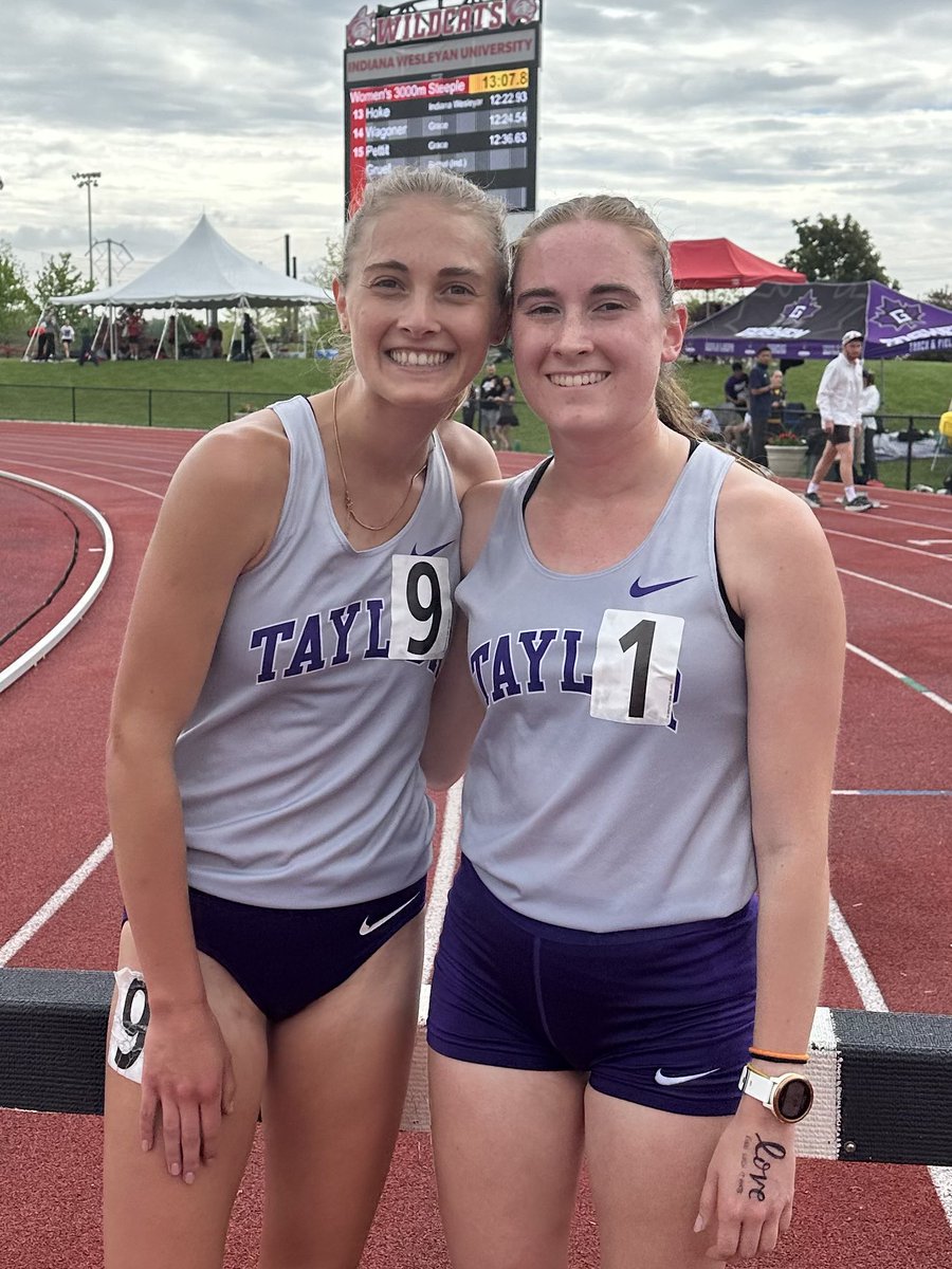 ‼️Crossroads League Champion‼️ Ahna Neideck is your Crossroads League Champion in the women’s 3k Steeplechase with a time of 10:56.36! Audrey Brinkruff is your runner up in the 3k Steeplechase with a time of 11:12.56!