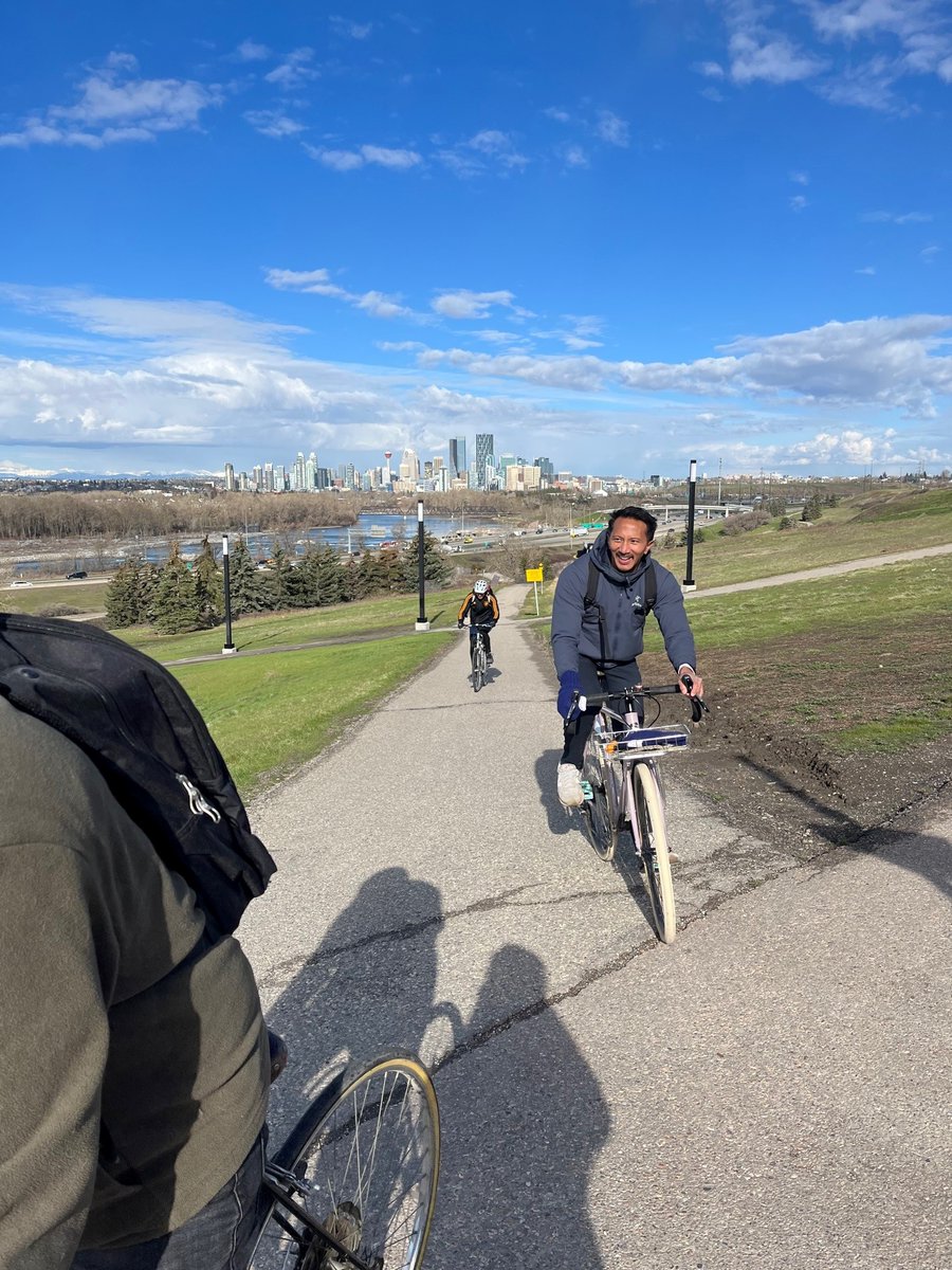 Momentumites were out supporting Bike to Work Day. Led by our Sustainable Action Committee, staff met up on their bikes, supported staff new to cycling to work, and had a great time! #biketoworkdayyyc #bikecalgary