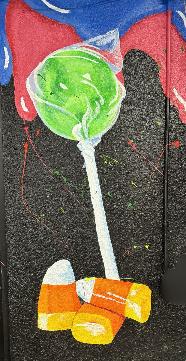 #candyart #candymural #blacklightart #blacklightmural #lollipopart #lollipopcandy #candycorn #lollipop