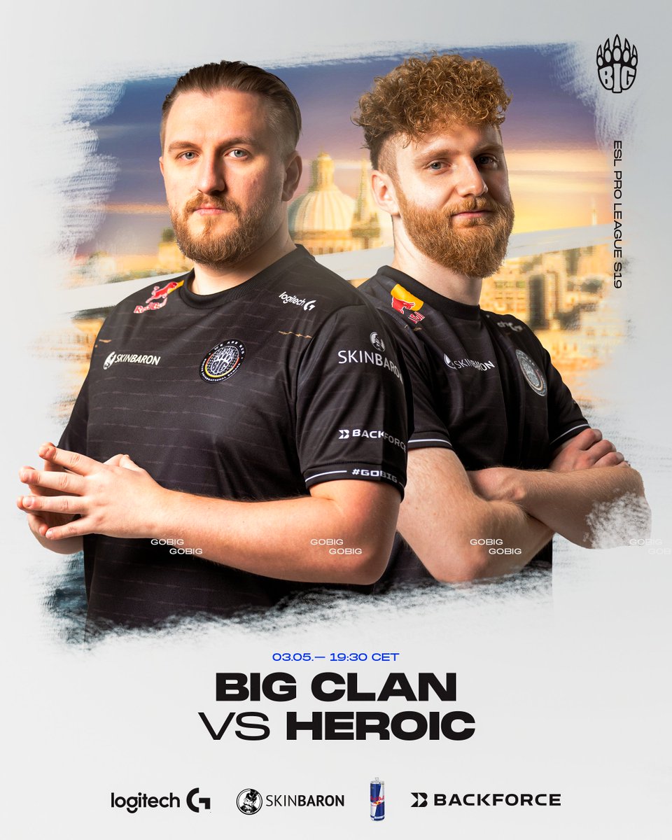 It wouldn't be a real #ESLProLeague if we wouldn't play against @heroicgg 🫡 We need all your support now! 💙 #GOBIG | twitch.tv/eslcsb