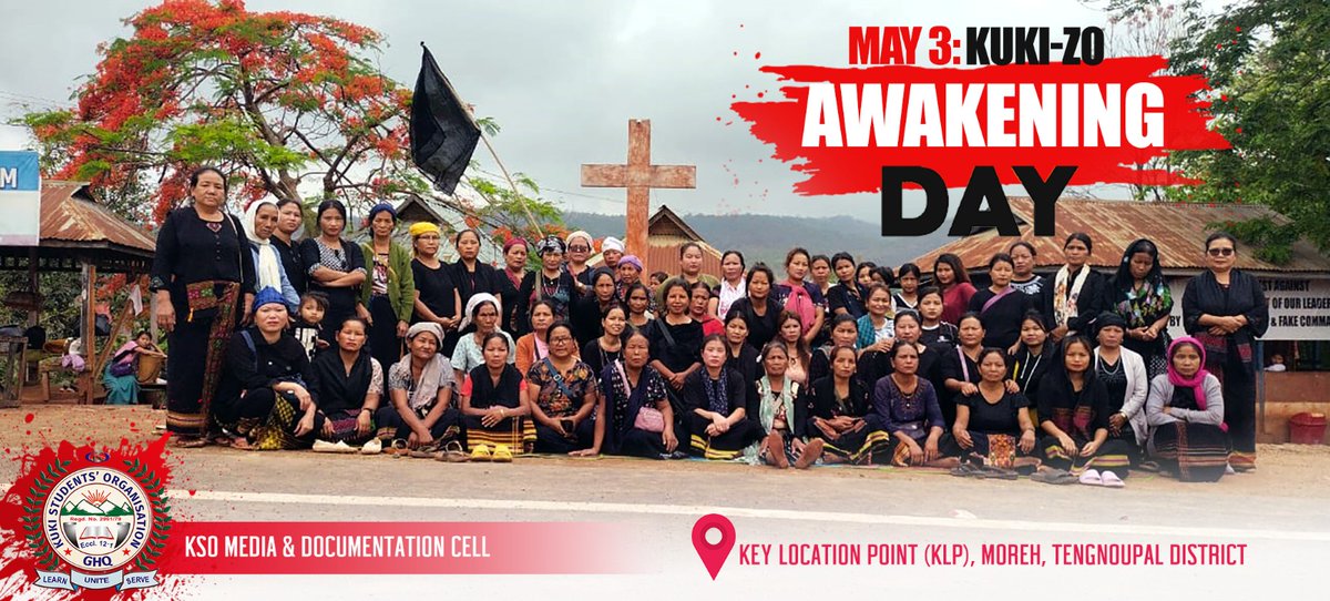 An Ethnic Cleansing that has been perpetuated for a year with no justice nor solution in sight. 3rd May 2024 marked a year of ETHNIC VIOLENCE in #Manipur Awakening Day observed Moreh, Tengnoupal District