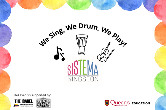 Sistema Kingston’s Year-End concert is coming up on May 9! This year two schools will present a musical celebration at the Isabel Bader Centre for the Performing Arts. The show starts at 4:30 pm and admission is by donation. @MollyBrant_LDSB @alcdsb_sttm educ.queensu.ca/community/sist…