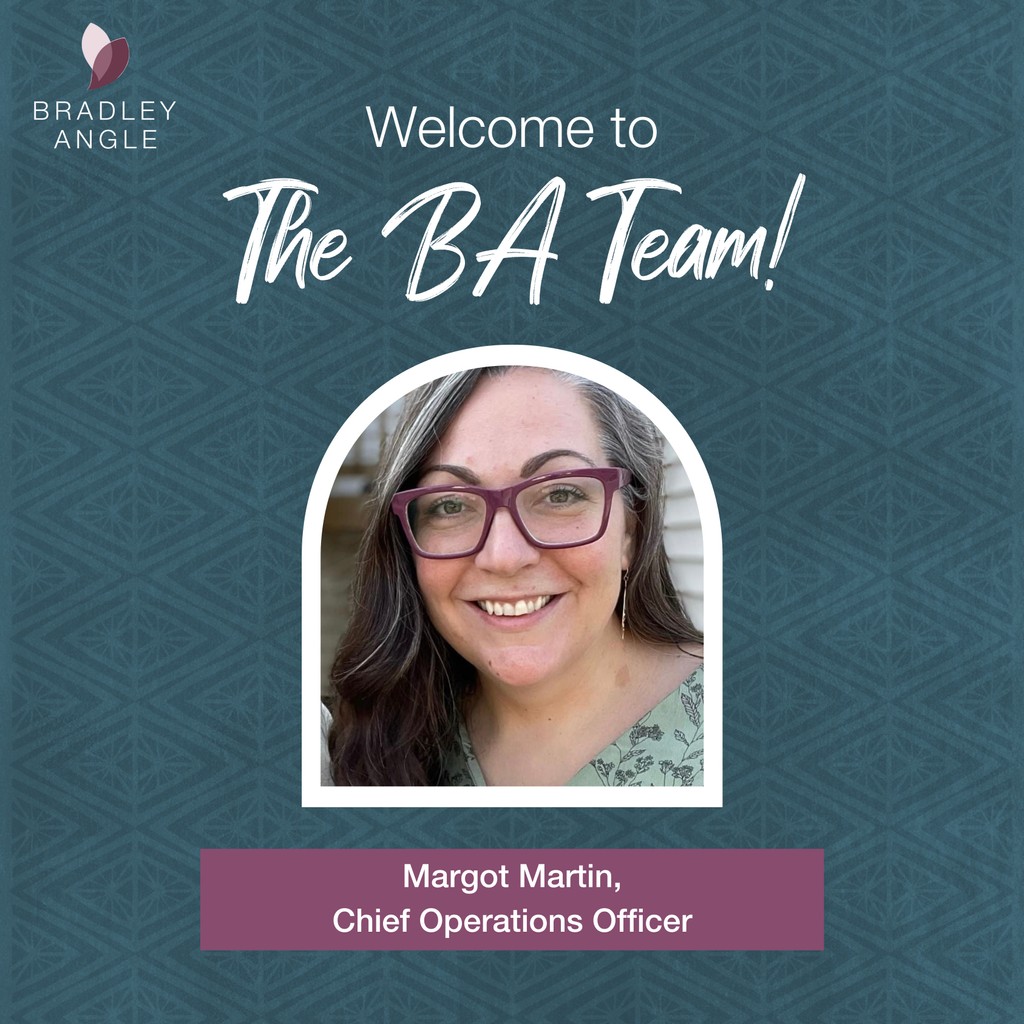 Please give a warm welcome to Margot, Bradley Angle's COO! 👋🏽⁠ ⁠ Margot (she/her) is excited to combine her 15 years of experience in progressive nonprofit spaces advocating for bodily autonomy + safety with her love for supporting organizations in tangible, creative ways.