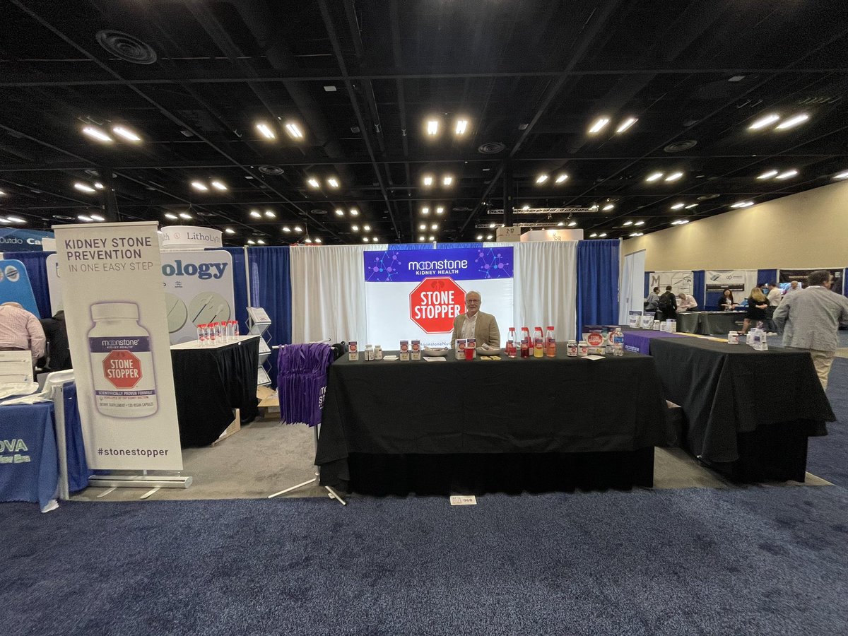 Our Stone Stopper booth is setup and we are ready to talk kidney stones with all of the @AmerUrological attendees this weekend in San Antonio! Join the prevention conversations at booth 968. #AUA24