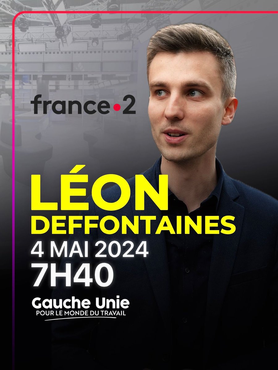 A demain chez @telematin à 7h40 pour continuer à parler salaire, emploi, pouvoir d'achat et replacer la question de la vie des français au cœur des européennes.