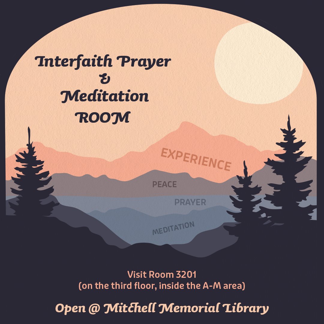 As we work to meet the needs of our evolving students, we now have an Interfaith Prayer and Meditation Room (3021), Sensory Room (3123) and Learn & Burn Exercise Room (3205), as well as studymills on the second floor. We'd love you to visit them and share your thoughts.