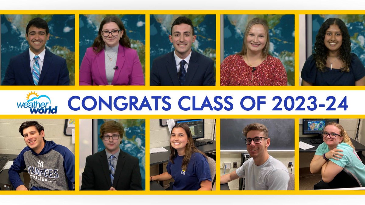 Graduation weekend is here at @penn_state! We want to give a heartfelt congratulations & THANK YOU to our graduates who have helped with the show for the past several years: youtu.be/Igb7Fh-rd78 @PSUEMS @psumeteo @pcntv @WPSU