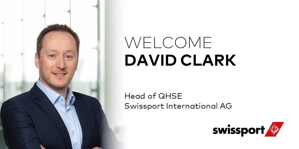 David Clark is #Swissport's new Head of #QHSE. 🤝 In his new role, David will lead Swissport's unwavering commitment to #safety with particular focus on driving the organization's safety-first culture, quality assurance, & proactive hazard management initiatives.