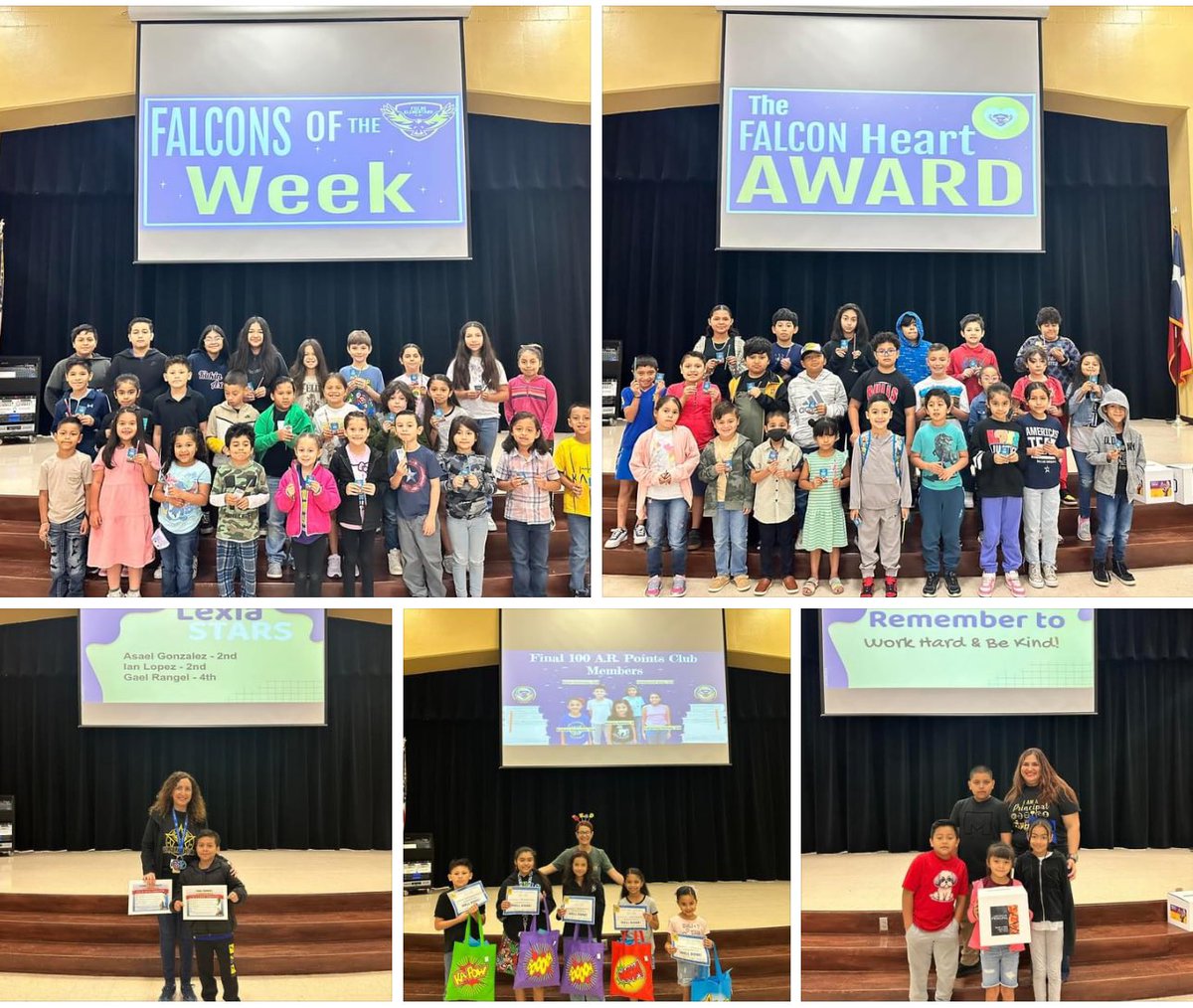 Congratulations to all our shining STARS today!!! To our Falcons of the Week,Falcon Hearts,Lexia Stars,Top A.R.Readers, and winners of “Pizza with the Principal” raffle….we are proud of you!!! 💙💛