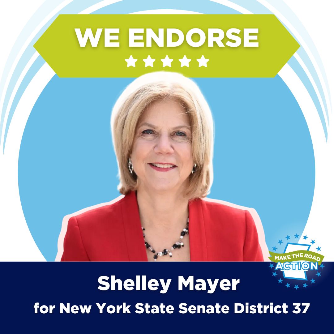 Our members stand with @ShelleyBMayer for the NY State Senate! Sen. Mayer has spent her career as an advocate for New Yorkers, and this year we appreciate her support for #Coverage4All, and more!