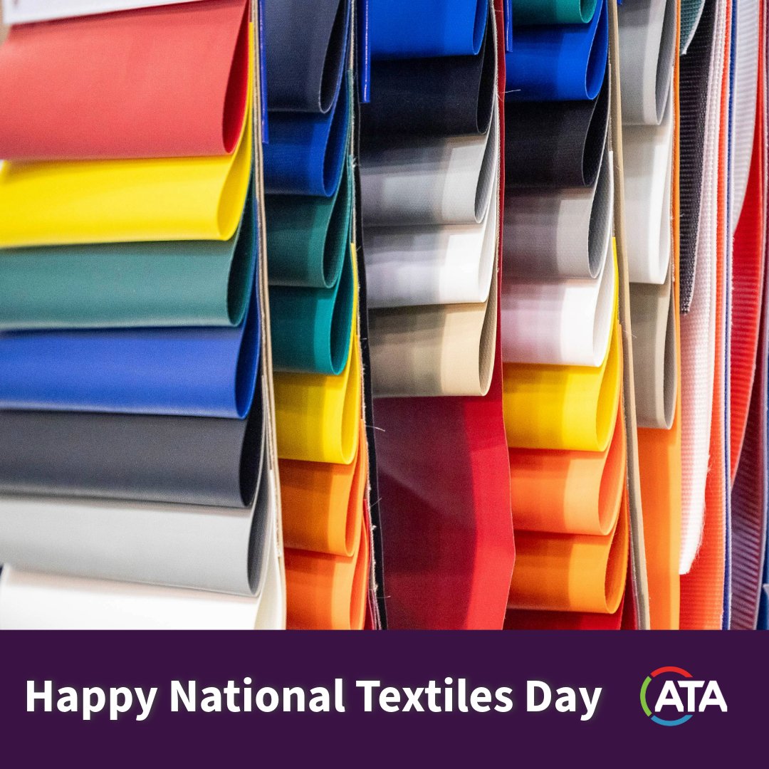 Happy #NationalTextilesDay to all the innovators, creators, and dreamers in the Advanced Textiles industry! Your dedication to pushing boundaries and redefining possibilities is truly inspiring. Here's to the fabrics that shape our world!

#ATA #AdvancedTextiles