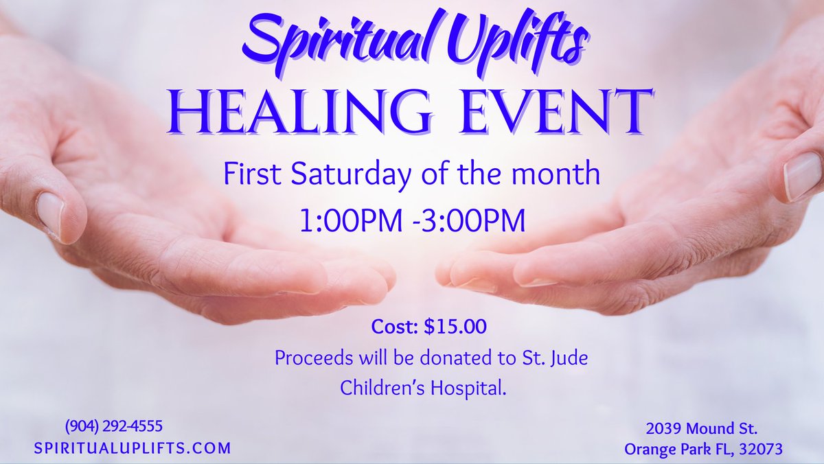 Remember, our Healing Event is tomorrow! Donations will be made to St. Jude. #healing #spiritual #spirituality #metaphysical #metaphysicalstore