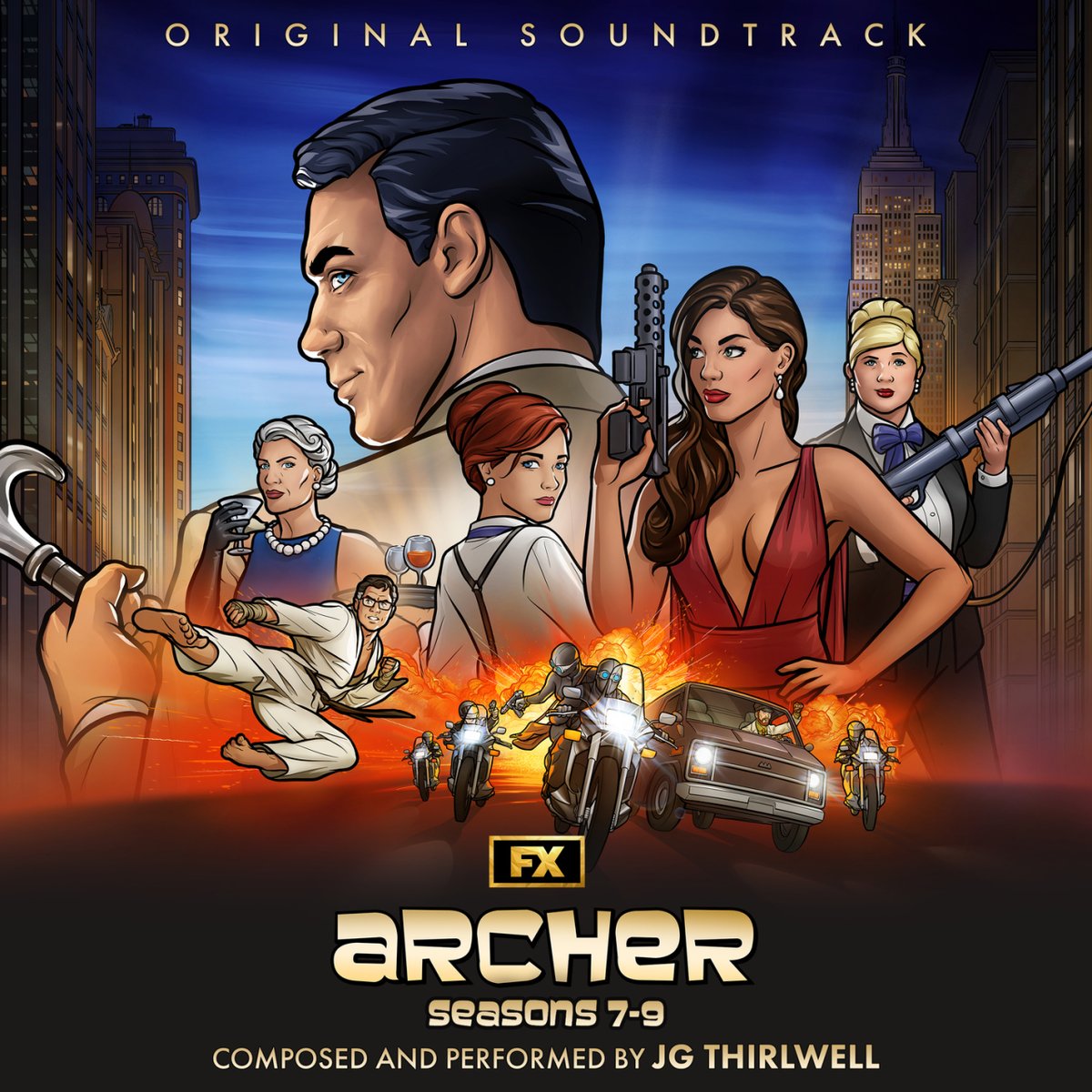 The Archer Original Soundtrack Album by JG Thirlwell is hitting streaming services today May 3 2024, courtesy of the Disney Music Group. 30 tracks of pulsing action, intrigue, seduction, thrills and insanity. Go listen. @archerfxx