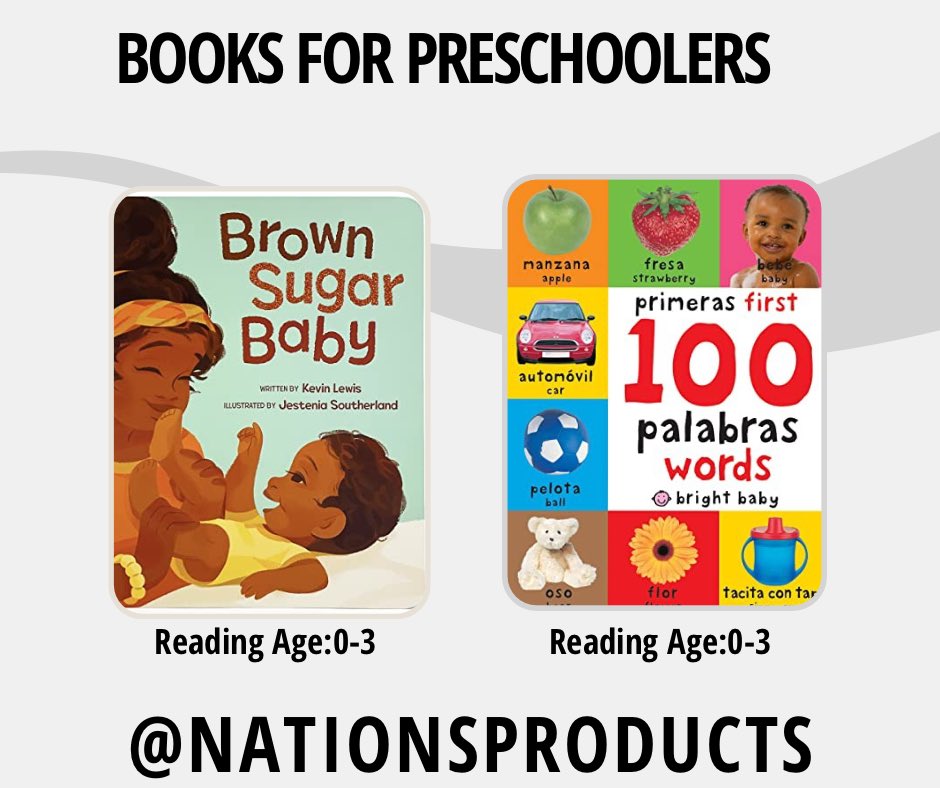 Books for preschoolers📚 #nationsproducts #reading #books