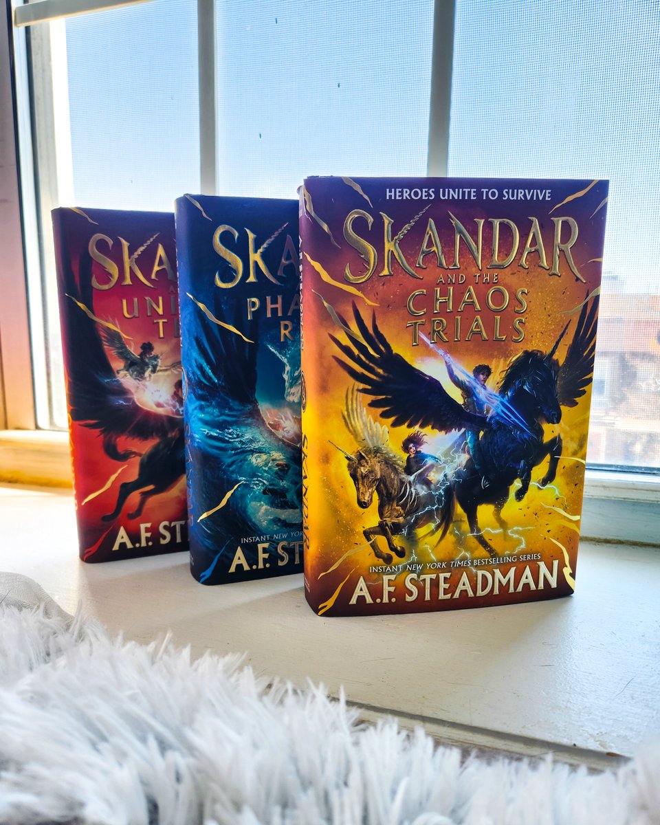 Is your kid a fan of the #Skandar middle grade series by @annabelwriter? Then they'll be so excited to know that the third book in the series, #SkandarandtheChaosTrials, is on sale Tuesday, May 7th!