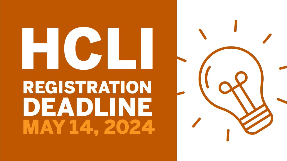 Just a few weeks left to register for #UTHCLI! We have a great program planned, including a personalized leadership assessment and #HealthComm best practices. You won't want to miss this 👉 cvent.utexas.edu/HCLI2024 @UTexasMoody @TIPHtweets @AmerMedicalAssn @utexasHI
