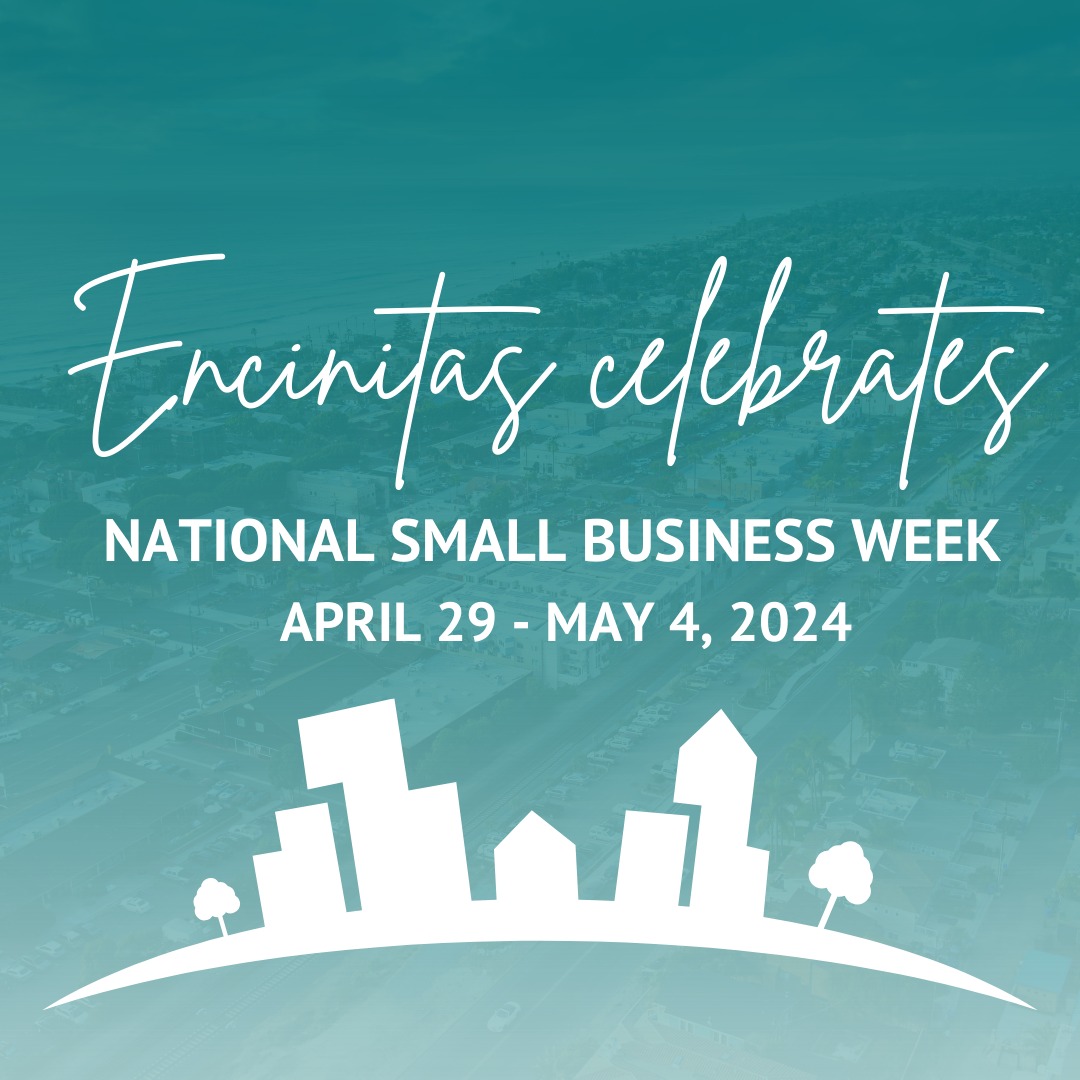 It’s #nationalsmallbusinessweek! Thank you to our small businesses for boosting our economy & community success. Thanks to partners like Encinitas Chamber of Commerce, Cardiff 101 Mainstreet, Encinitas 101 Mainstreet, & Leucadia 101 Mainstreet for fueling local growth & vibrancy!