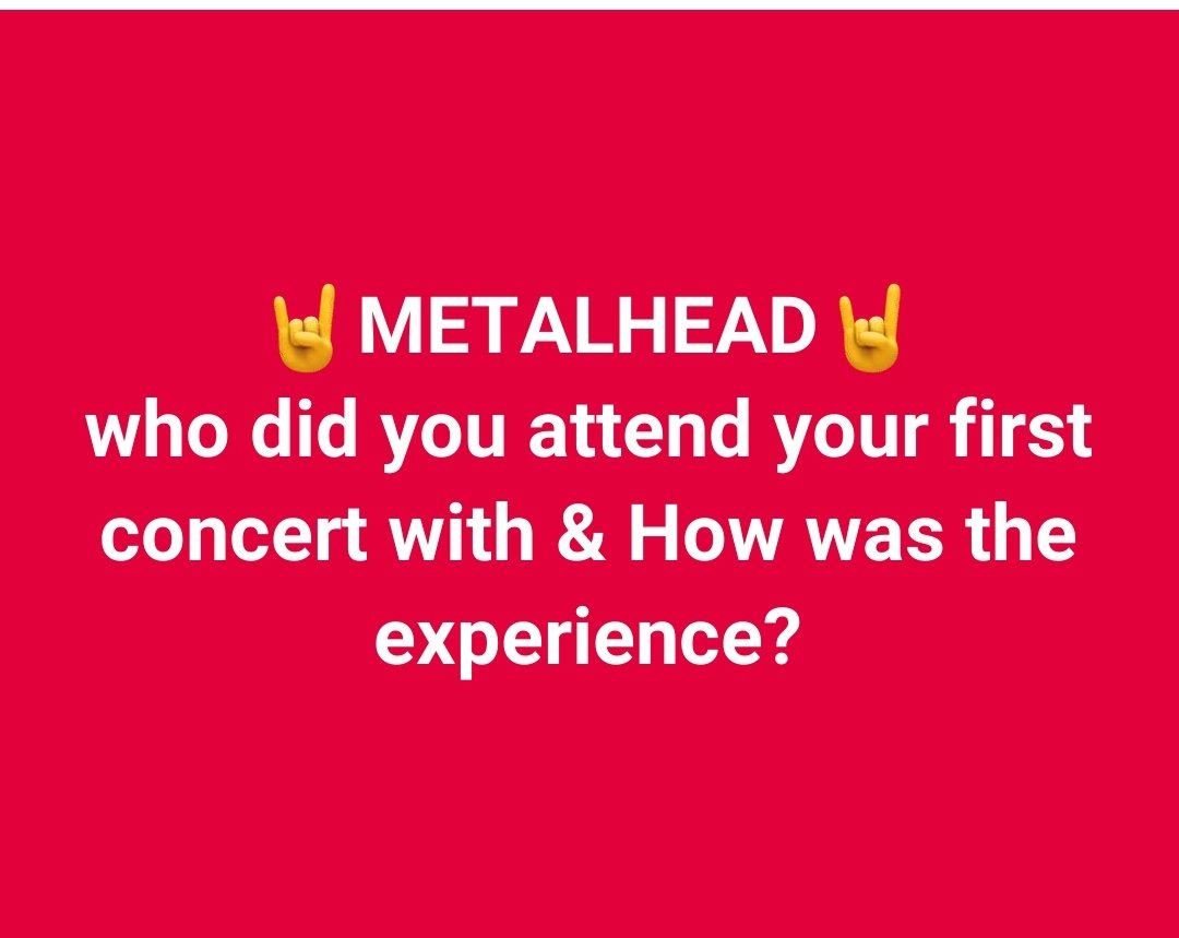 💥💥Your first concert mate name was??? 💥💥

#metalhead_headbangerhq #metal #metalheads #metalband #metalconcert #bandconcert #metallive #metalart #metallica #ironmaiden #pantera #slayer #anthrax #slipknot #systemofadown #dio #ledzeppelin #deeppurple #blacksabbath #lambofgod
