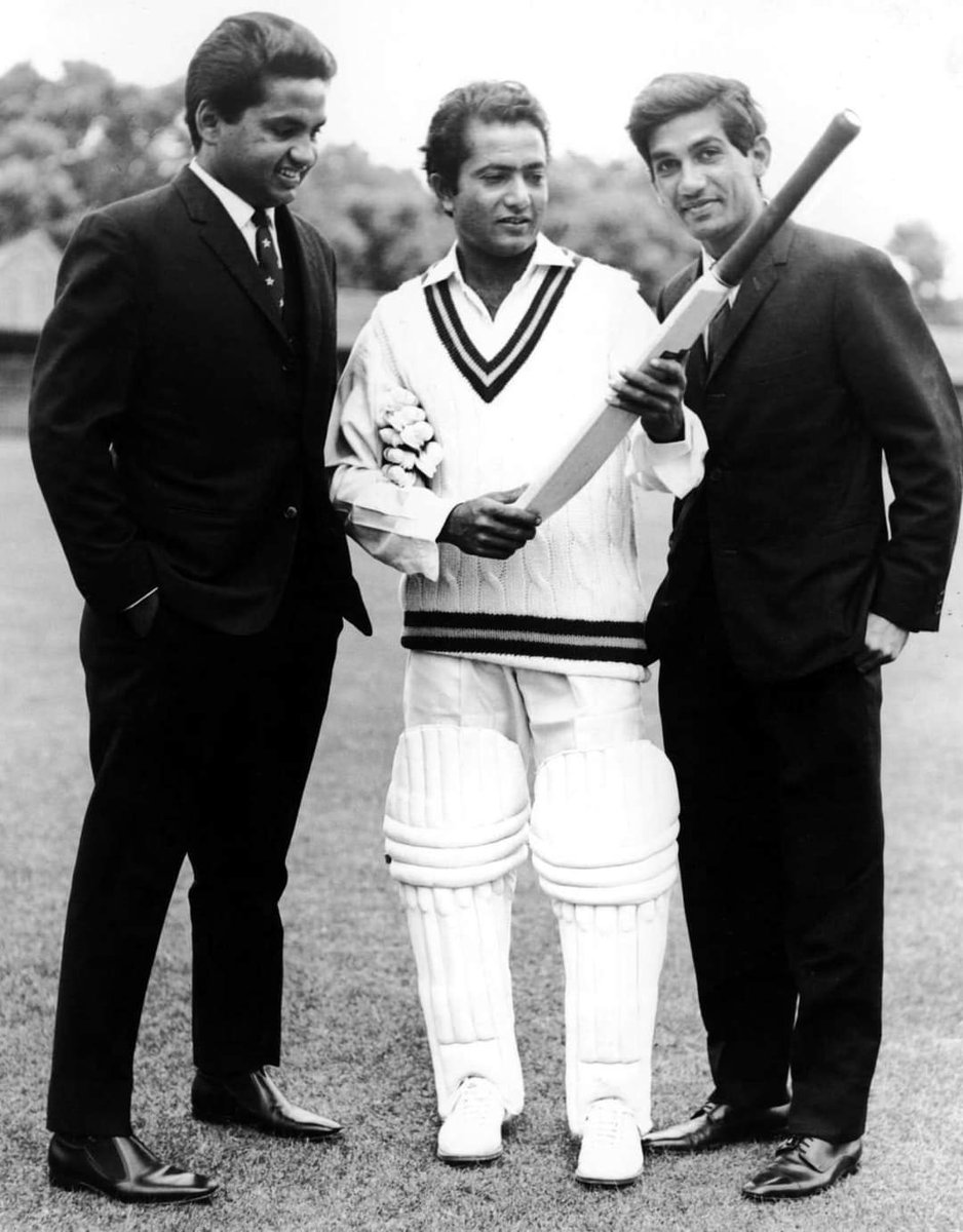 Muhammad Brothers ❤️ 
1967 - Mushtaq, Hanif and Sadiq Mohammad of Pakistan.
#Cafecricket #T20WorldCup24