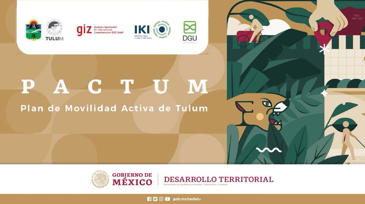 En colaboración con @GIZMexico elaboramos el Plan de Movilidad Activa Tulum que propone: • Renovación y construcción de infraestructura para movilidad • Instrumentos de ordenamiento territorial que fortalezcan la capacidad de los gobiernos locales • Estrategias para…