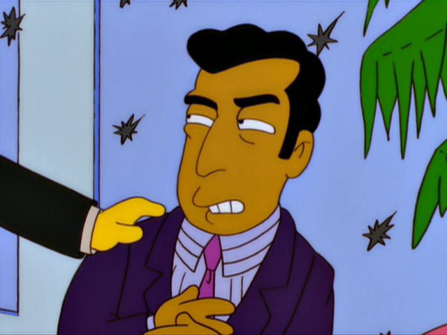 Johnny Tightlips, where'd they hit you?

I ain't sayin' nothing.

But what do I tell the doctor?

Tell him to suck a lemon.

#Simpsons