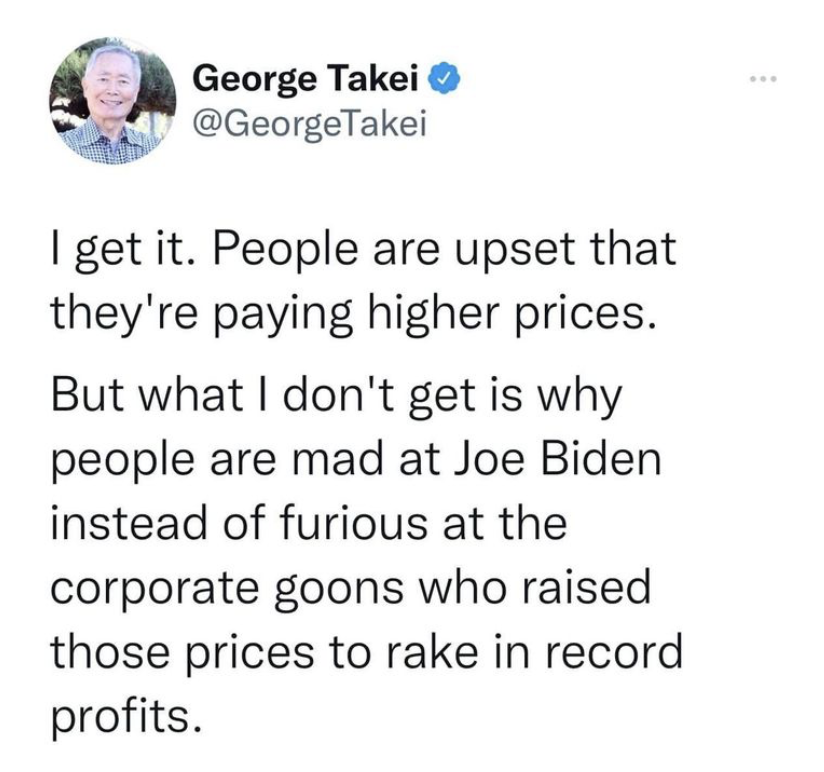 #DemVoice1 This is pretty easy to understand, right? Using critical thinking, applying logic, and having even a small understanding of Economics it makes complete sense! Yet, “his base” can’t seem to grasp that wealthy CEOs of large corporations are the problem. Many of them…