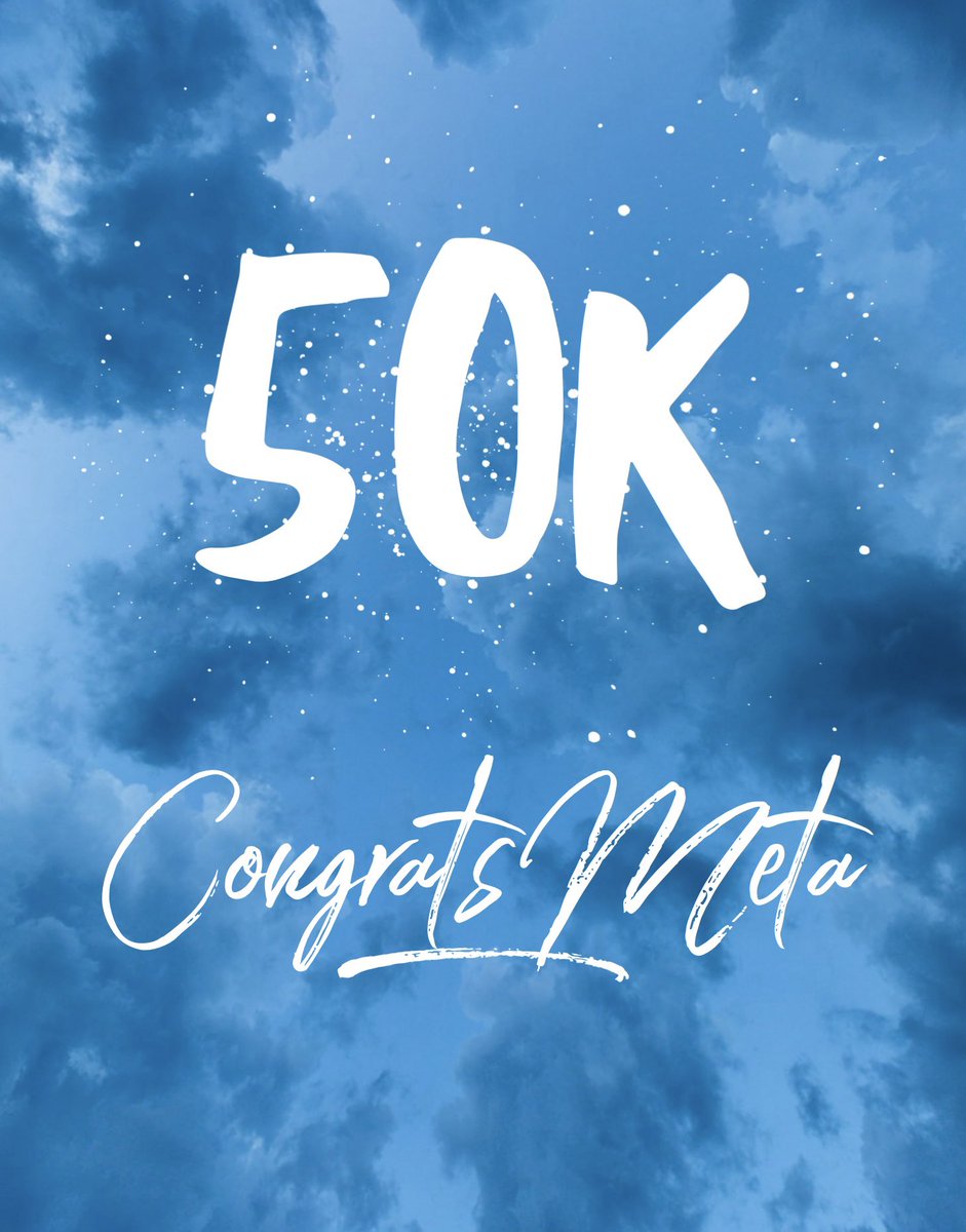 @TonyHQ1985 @MetaResistance Wow! Congrats on 50K friends, Meta! @MetaResistance 🎉🎉🎉🎉💖🎉🎉