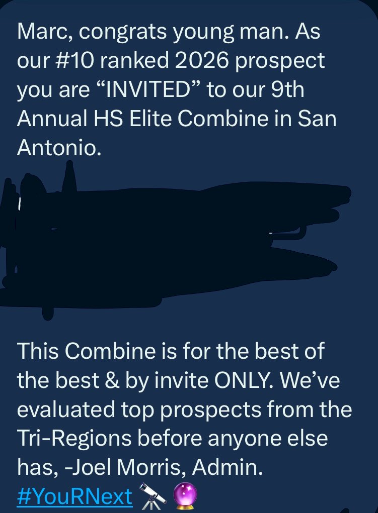 Thank you @AlamoCityHoops1 for the invite to your Combine this June!! @CTJ_BoysHoops