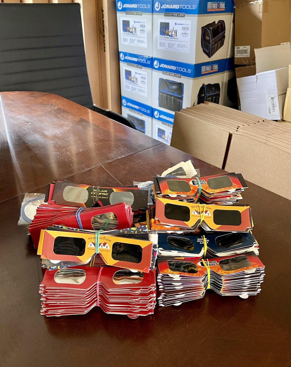 Our eclipse glasses donation drive was a success thanks to your generosity. 🎉 We collected 282 pairs for safe viewing for kids in underserved communities. 
#DestinySolutions #communitysupport #AstronomersWithoutBorders #eclipseglasses #solareclipse #giveback #communitystrong
