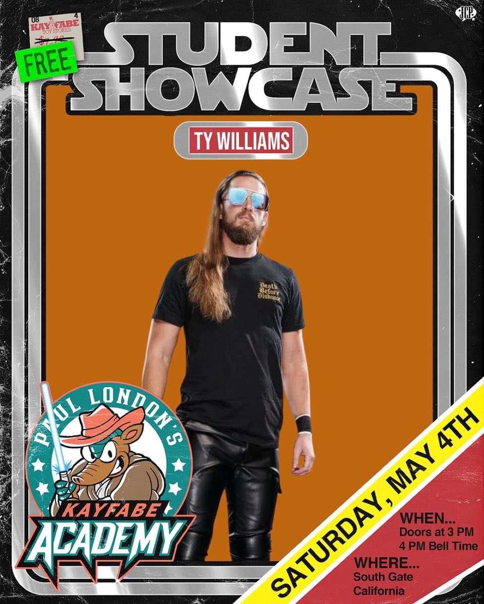 Kayfabe_Academy's tweet photo. Last time Ty Williams was at the Academy we saw him lose his "chill". His new found attitude has led to a string of victories &amp; championship gold. On Sat, he'll return in the hopes of continuing his winning ways.
Thanks @JCPxDESIGNS &amp; Electric Sleep Images for the frame &amp; photo. https://t.co/ecPRo2G3vk