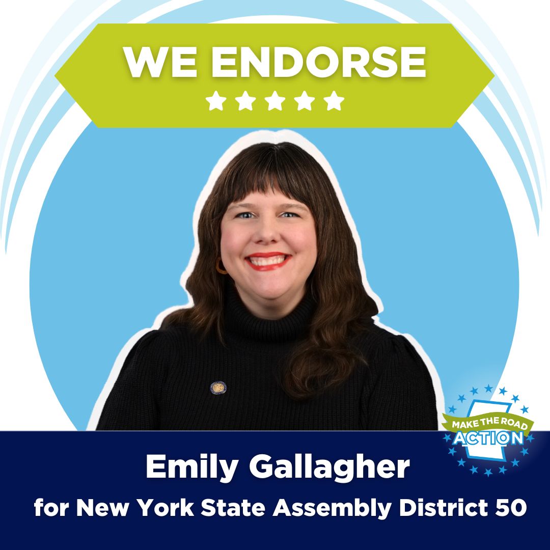 Our members are EXCITED to endorse @EmilyAssembly for NY State Assembly! She is committed to fighting for excluded workers so they’re #ExcludedNoMore& expanding #Coverage4All in her role as a legislator & as an organizer.