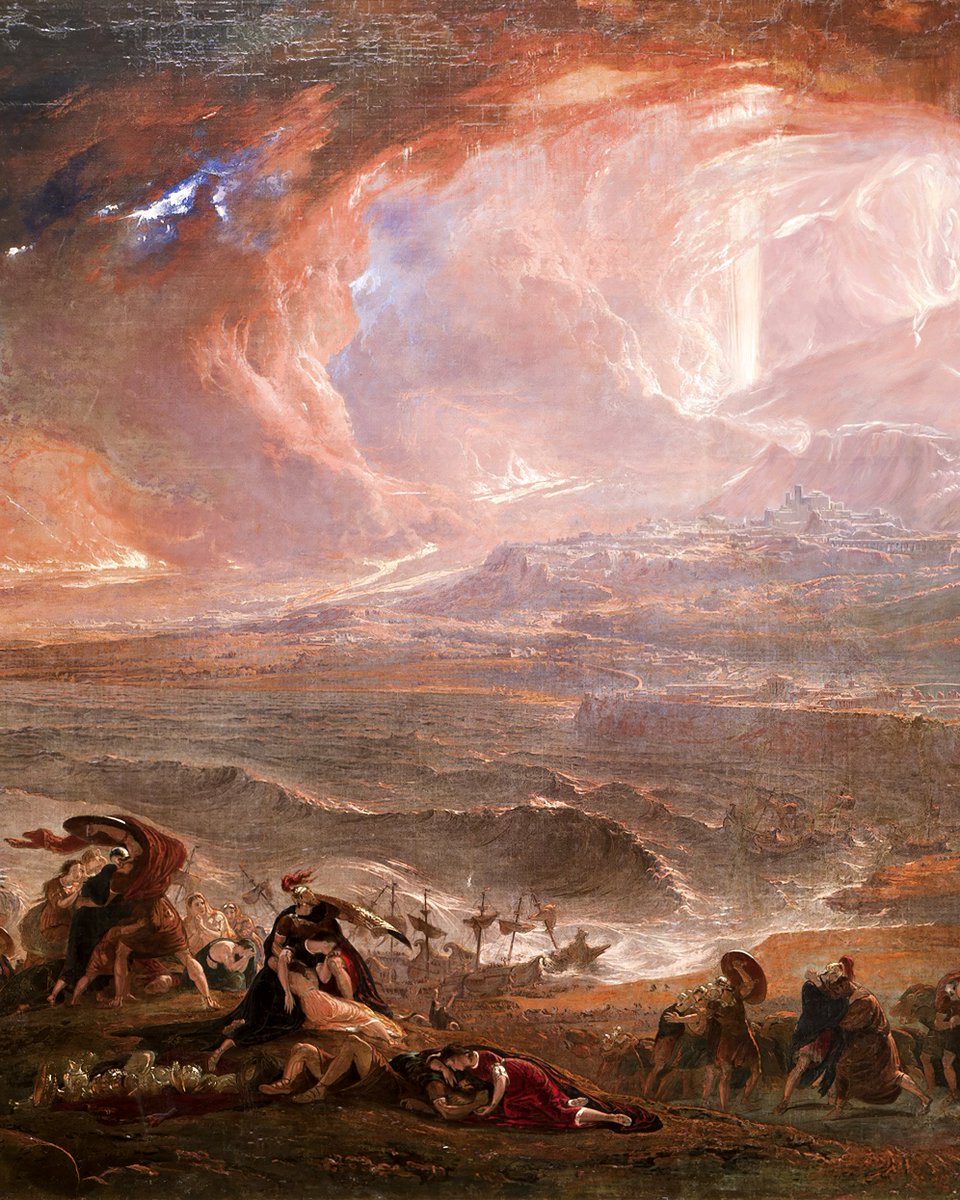 What will the apocalypse look like? Well, in the 19th century, someone painted it — over and over again. These are his 10 greatest works... (thread) 🧵