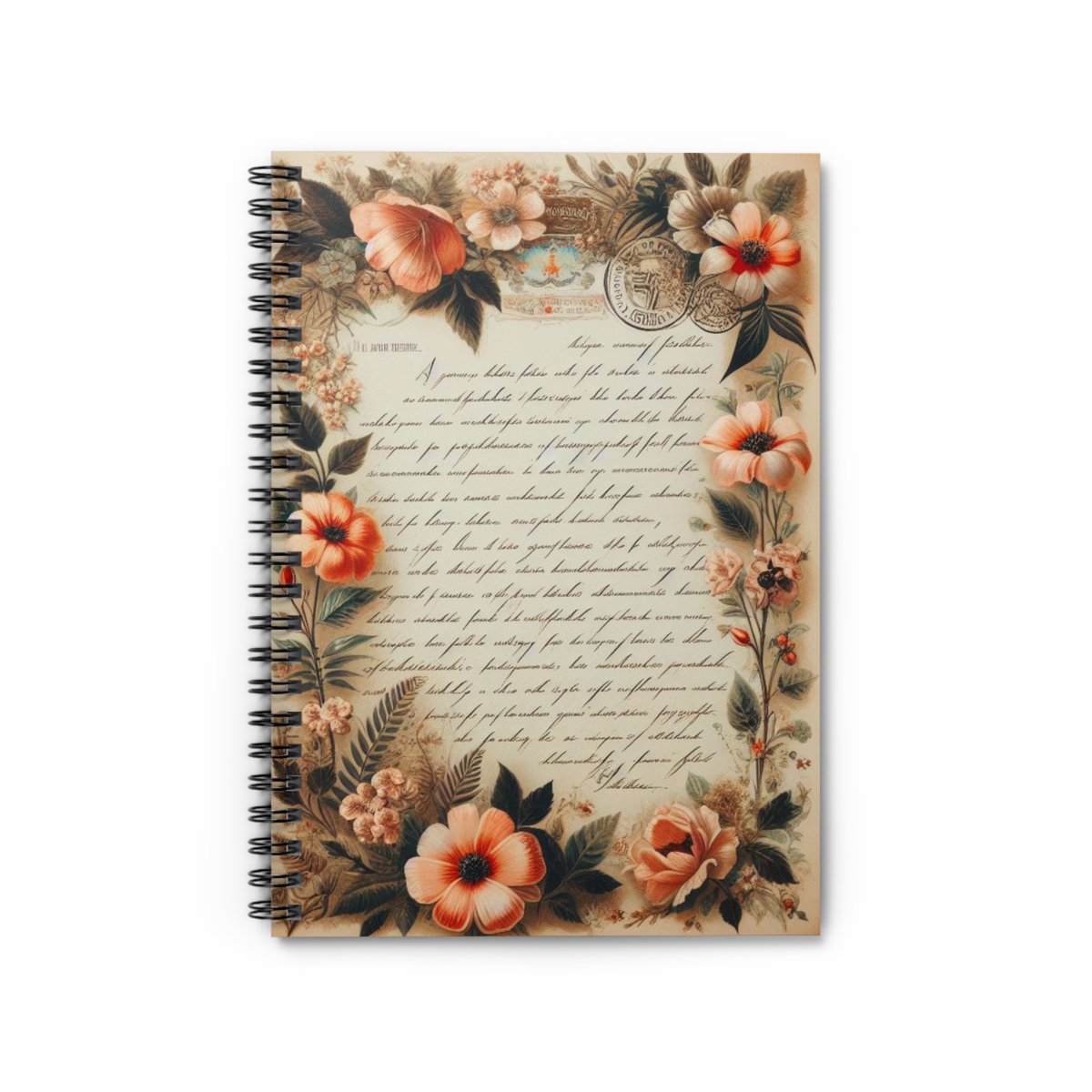 🌸Floral Ephemera Vintage Letter Spiral Notebook Shopping lists, school notes or poems - 118 page spiral notebook with ruled line paper is a perfect companion in everyday life.  #Notebook #spiralnotebook #Ephemera #vintagestyle #Floral #Flowers #vintage 
thistlemouse.co.uk/products/flora…