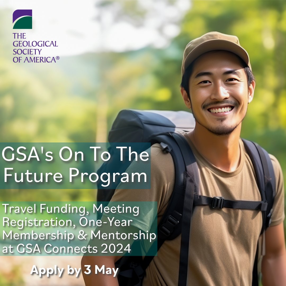 The deadline to apply for GSA’s Expanding Representation in Geosciences (ERG) Scholarship & On To the Future (OTF) program is today! Don’t miss out on these amazing opportunities to accelerate your geoscience career, connect with a vibrant professional community & attend GSA…