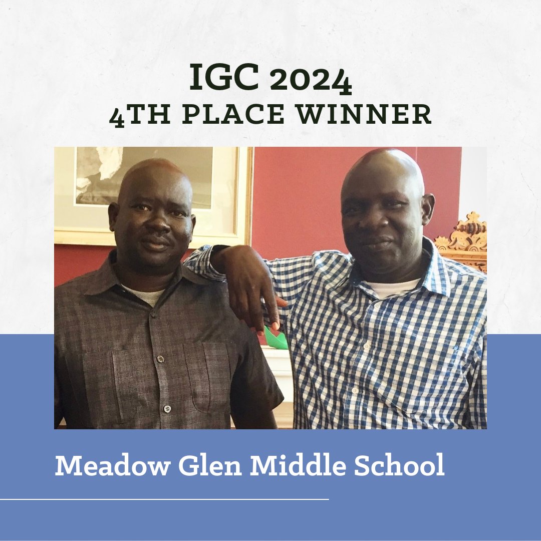 WaterforSoSudan's tweet image. 🎉CONGRATULATIONS🎉 to our #IGC2024 winners! 👏🏻 Thank you to all participating schools for uniting with us to water the seeds of change in #SouthSudan! 

🎉Grand Prize Winner 🎉 @ISDenver 
🥈2nd prize winner: North Tattnall Middle School
🥉3rd prize winner: @StallingsESNC
🏅4th…