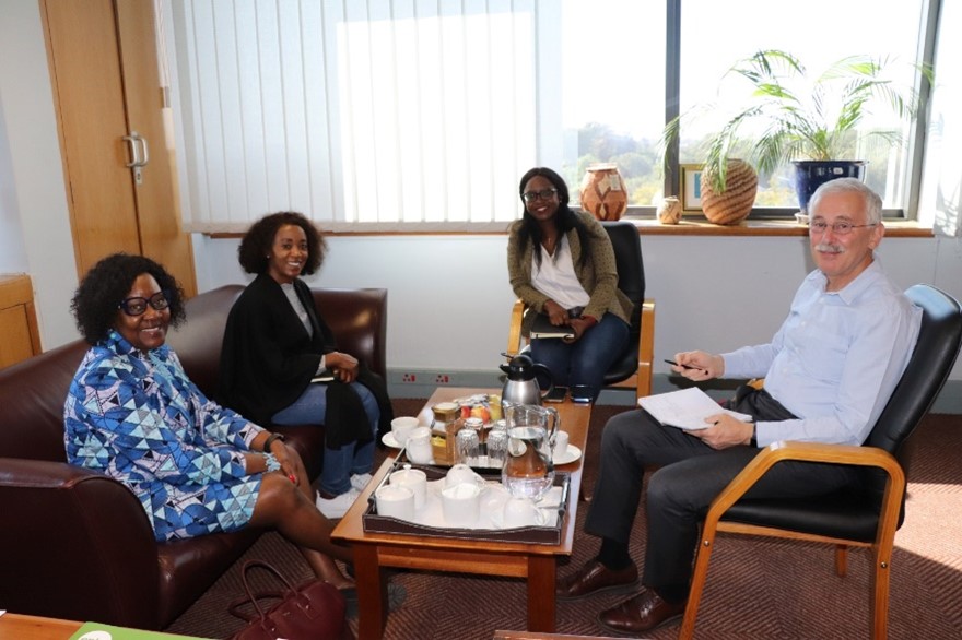 Today, the @FAO Representative in Botswana, @CMucavi, paid a courtesy call to the Acting @UN_Botswana Resident Coordinator, who serves as the @UNDP_Botswana Representative @BaHorv .