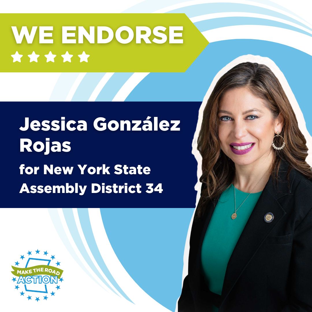 We are EXCITED to endorse @votejgr for re-election in the NY State Assembly! Your commitment to helping pass the following pieces of legislation makes our members proud to call you their representative: 💵#ExcludedNoMore 🩺#Coverage4All y más!