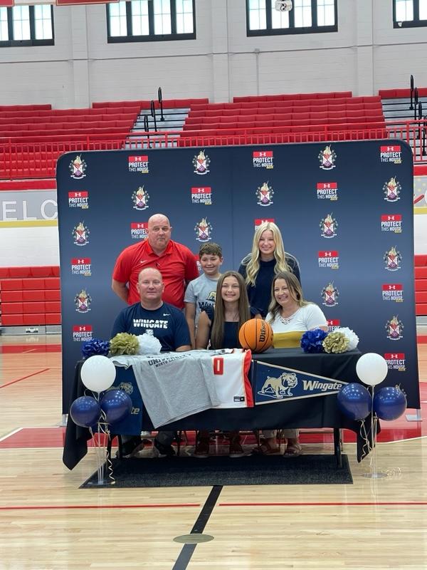 Watching one of our kids sign to play at the next level will never get old!! Congrats @KyleighBacon !! @WingateWBB and @Coachann15 are not only getting a great player but also a fantastic kid!!