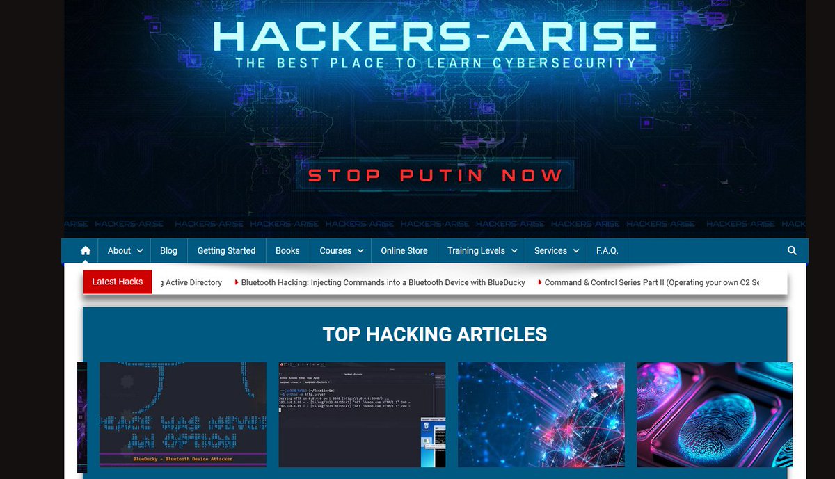 For resiliency, Hackers-Arise operates two websites hackers-arise.net and our legacy site hackers-arise.com We hope you enjoy both.