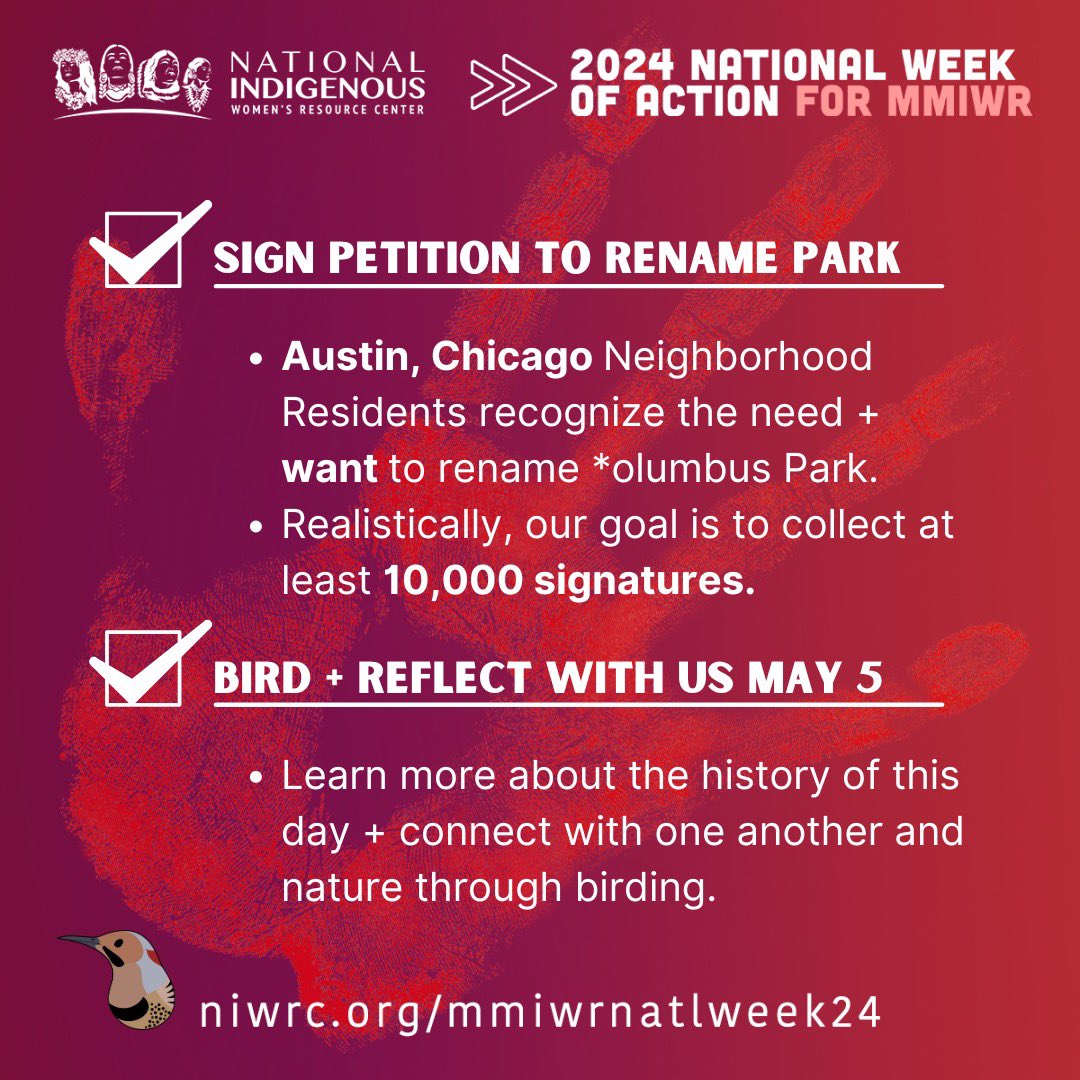 Honoring women and relatives is prevention. How do you honor Indigenous women? How do you honor Two-Spirit relatives? How do you honor MMIWR?☁️💜❤️💜❤️💜☁️

#engage #MMIWRWeekofAction #MMIWRLifetimeofAction
#MMIWRACTIONNOW 
#MMIWRGOLOCAL #MMIWRGOLOCALCHICAGO
#CHICAGOBIPOCBIRDERS