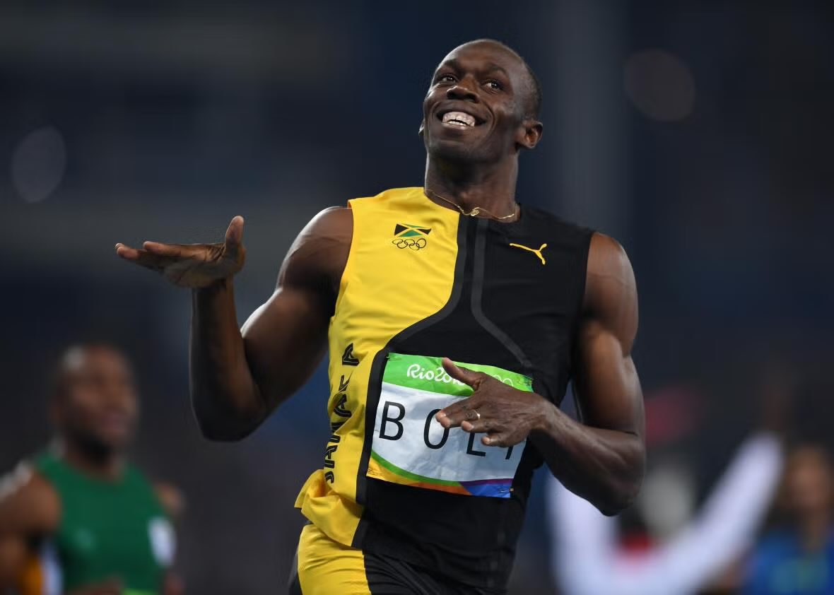 Being the fastest man alive and your name is Usain Bolt is an insane flex