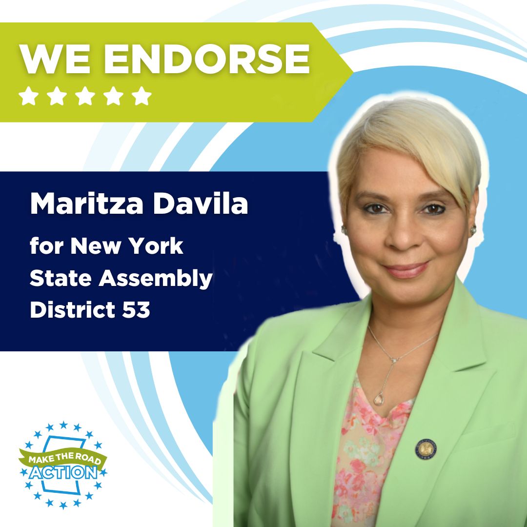 We are EXCITED to endorse @DavilaAssembly for re-election in the NY State Assembly! Your commitment to helping pass the following pieces of legislation makes our members proud to call you their ally: 💵#ExcludedNoMore 🩺#Coverage4All y más!