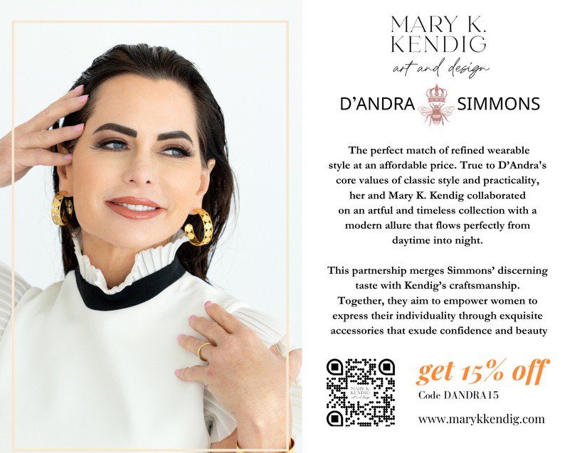 My signature jewelry collaboration with Mary K. Kendig is now LIVE! 🥹🖤

Mary K. Kendig X D’Andra Simmons 

Use promo code DANDRA15 for 15% off! 

Website: marykkendig.com

#marykkendig #jewelry #collaboration #dandrasimmons #onlineboutique #mothersdaygift
