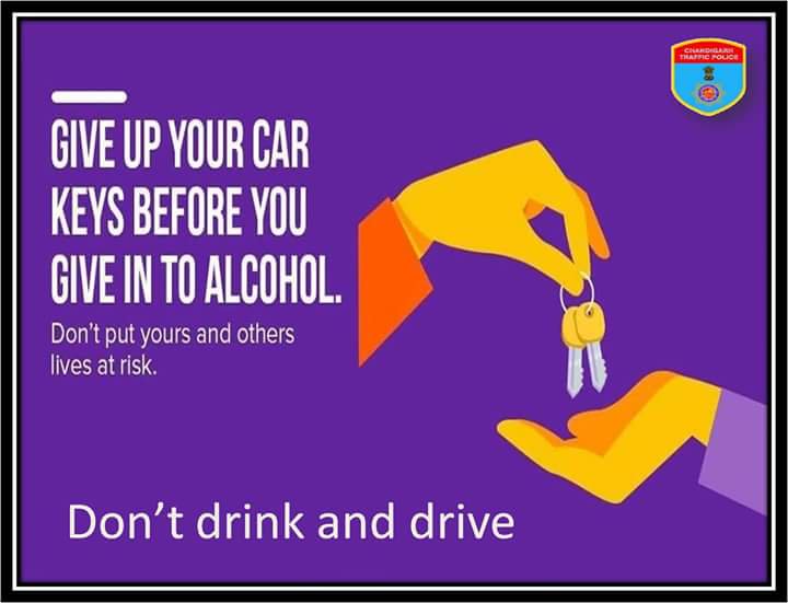 Planning to drink tonight? If yes, then don't drive to drink because then you will drink and drive, which is killing. #HaveADesignatedDriver or
#CallACab but
#DontDrinkandDrive
#WeCareForYou