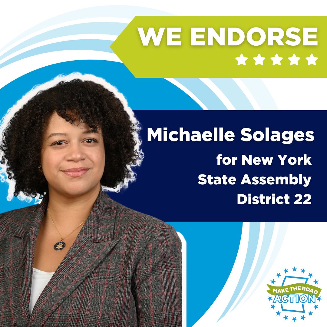 Our members stand with @SolagesNY for the NY State Assembly! Thank you for your leadership for our members and communities! We’re looking forward to advocating together to pass people-centered legislation! #ExcludedNoMore #Coverage4All