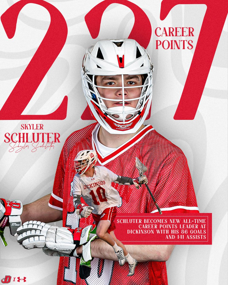 RECORD BREAKER ‼️

Schluter becomes the new all-time career points leader at Dickinson

#WearTheRed