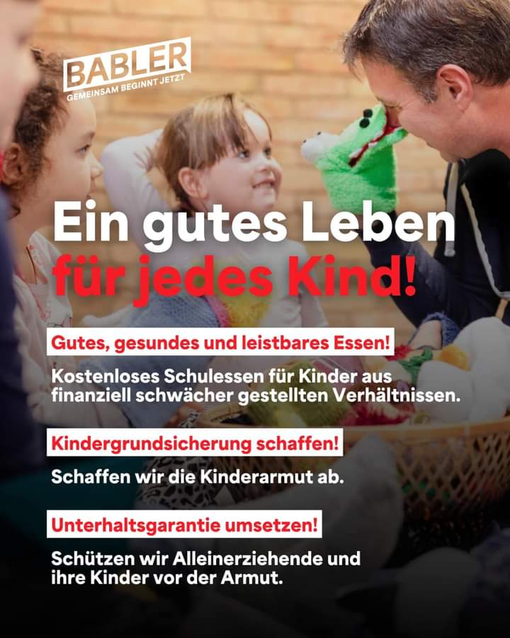 Kinderarmut muss nicht sein #bkbabler24 ✊💪❤️ @AndiBabler  @SPOE_at