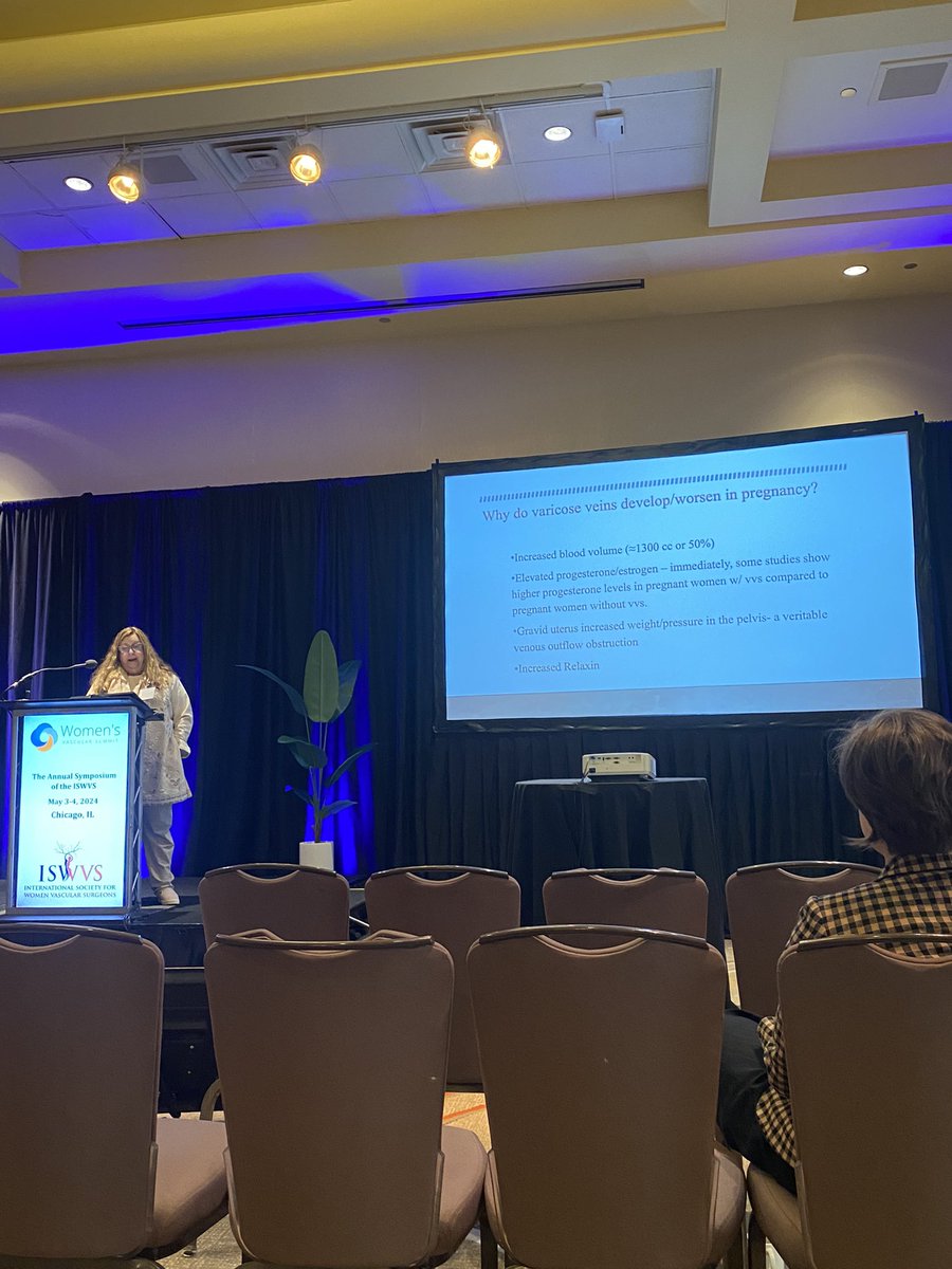 Excellent presentation by Dr. Ozsvath @KathleenOzsvath on pregnancy related venous complications at women’s vascular summit @WomensVascular this is our first time here and the programming is VERY impressive @UTMBVascular