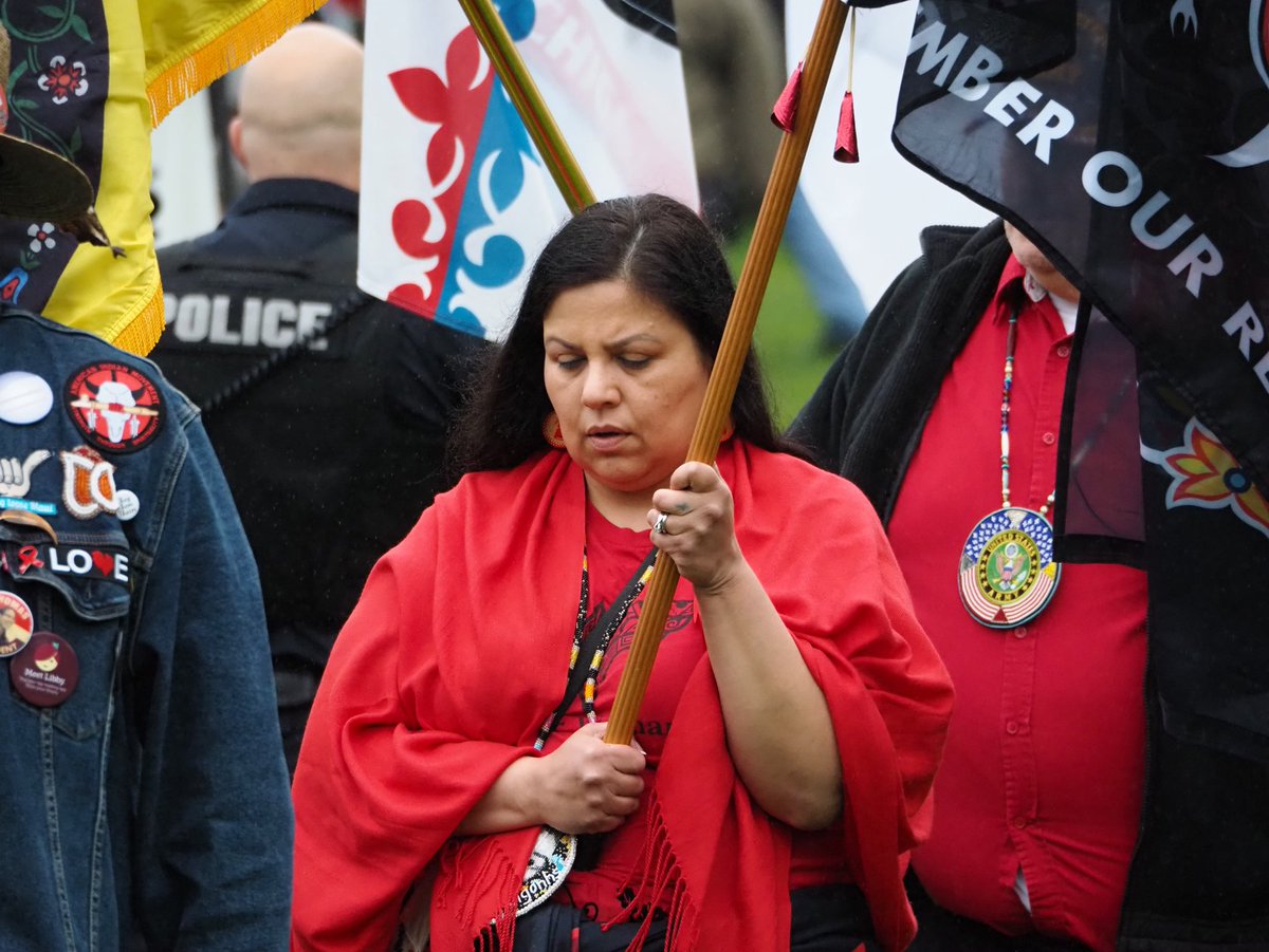 Currently in Grand Rapids, Michigan A gathering for missing and murdered Indigenous people